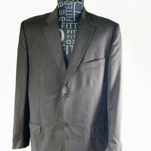 GIORGIO ZILLIONI Size 46 Pinstripe Blazer Suit jacket Sport Coat Men's 2 Button